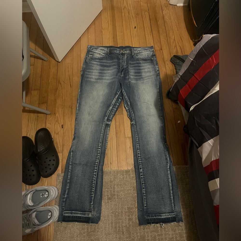 Flare jeans size 38x34. wore only once and in good condition.